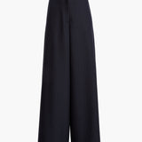 Khaite - Jacob Pant in Navy and White Stripe