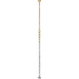 Dorsey - JAMES TWO-TONE GRADUATED BEZEL BRACELET IN MOISSANITE