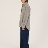 Jamie Haller - The Stripe Essential Shirt in Stone Blue
