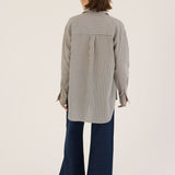 Jamie Haller - The Stripe Essential Shirt in Stone Blue