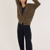 Jamie Haller - The Welt Pocket Cardigan in Khaki