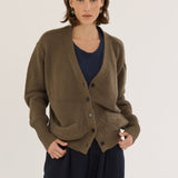 Jamie Haller - The Welt Pocket Cardigan in Khaki