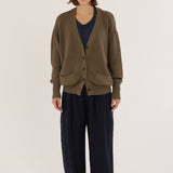 Jamie Haller - The Welt Pocket Cardigan in Khaki