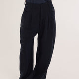 Jamie Haller - The Big Pleat Trouser in Navy