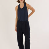 Jamie Haller - The Big Pleat Trouser in Navy