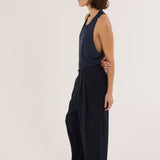 Jamie Haller - The Big Pleat Trouser in Navy