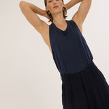 Jamie Haller - The Racerback Linen in Navy