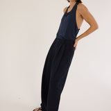 Jamie Haller - The Racerback Linen in Navy