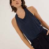 Jamie Haller - The Racerback Linen in Navy