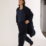 Jamie Haller - The Linen Baggy Trench Coat in Navy
