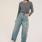 Jamie Haller - The Baggy Painter Crop in Worn Indigo