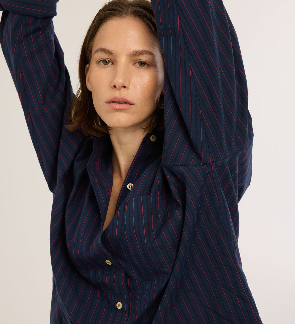 Jamie Haller - The Weekend Shirt in Blue Red