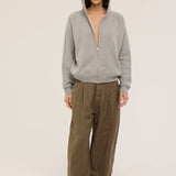 Jamie Haller - The Big Pleat Trouser in Khaki