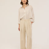 Jamie Haller - The Big Pleat Trouser in Stone
