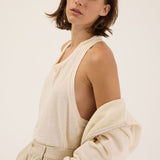Jamie Haller - The Racerback Linen in Ecru