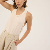 Jamie Haller - The Racerback Linen in Ecru