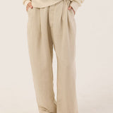 Jamie Haller - The Big Pleat Trouser in Stone