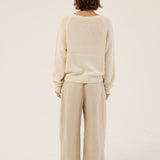 Jamie Haller - The V Fave in Cotton Cashmere in Ecru