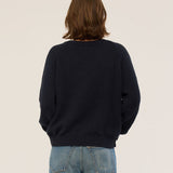 Jamie Haller - The V Fave in Cotton Cashmere in Navy