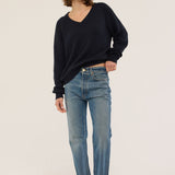 Jamie Haller - The V Fave in Cotton Cashmere in Navy
