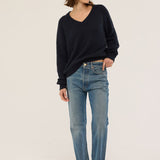 Jamie Haller - The V Fave in Cotton Cashmere in Navy
