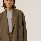 Jamie Haller - The Linen Baggy Trench Coat in Khaki