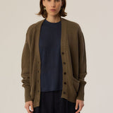 Jamie Haller - The Welt Pocket Cardigan in Khaki