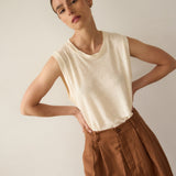 Jamie Haller - The Muscle Tee Linen in Ecru
