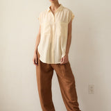 Jamie Haller - The Reiki Sleeveless Shirt in Cornsilk