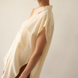 Jamie Haller - The Reiki Sleeveless Shirt in Cornsilk