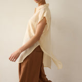 Jamie Haller - The Reiki Sleeveless Shirt in Cornsilk
