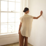 Jamie Haller - The Reiki Sleeveless Shirt in Cornsilk
