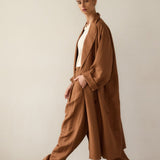 Jamie Haller - The Linen Baggy Trench Coat in Camel