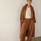 Jamie Haller - The Linen Baggy Trench Coat in Camel