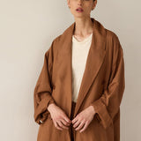 Jamie Haller - The Linen Baggy Trench Coat in Camel