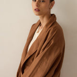 Jamie Haller - The Linen Baggy Trench Coat in Camel