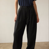 Jamie Haller - The Big Pleat Trouser in Black