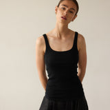 Jamie Haller - The Undershirt Rib Tank in Black