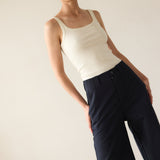 Jamie Haller - The Undershirt Rib Tank in Natural White