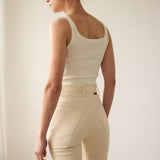 Jamie Haller - The Undershirt Rib Tank in Natural White
