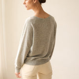 Jamie Haller - The V Fave Cashmere Sweater in Heather