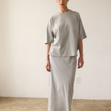 Jamie Haller - The Column Midi in Heather Grey