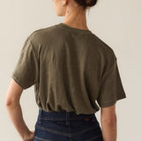 Jamie Haller - The Chameleon Tee Linen in Olive