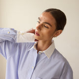 Jamie Haller - The Crosby Shirt in Blue Stripe