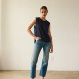 Jamie Haller - The Muscle Tee Linen in Navy
