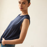 Jamie Haller - The Muscle Tee Linen in Navy