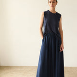 Jamie Haller - The Muscle Tee Linen in Navy