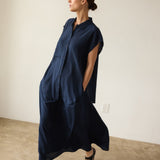 Jamie Haller - The Reiki Sleeveless Shirt in Navy