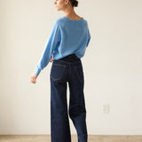 Jamie Haller - The V Fave Cashmere Sweater in Baby Blue