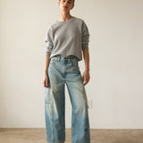 Jamie Haller - The Baggy Painter Crop in Worn Indigo